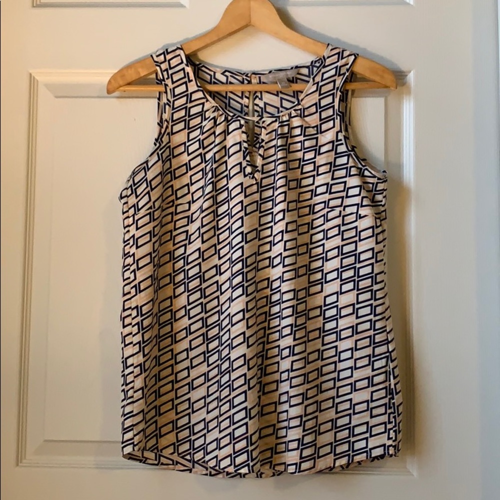 Banana Republic Peach & Navy Top